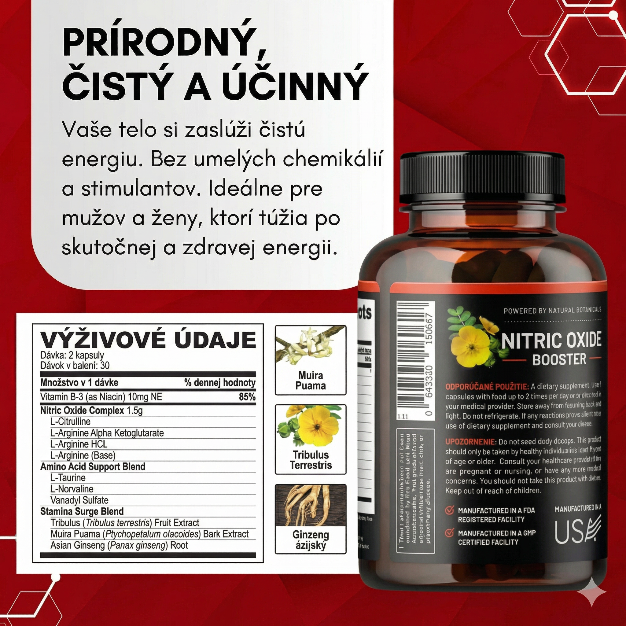 Zosilňovač výkonu s oxidom dusnatým